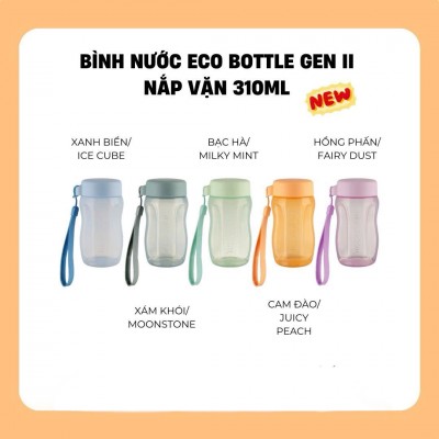 Bình nước Eco Bottle Gen II Nắp Vặn 310ml Tupperware